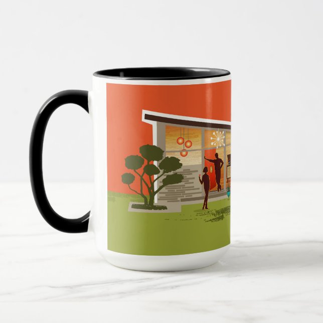 Taza Casa moderna con techo de mariposa de mediados del (Izquierda)