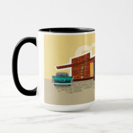 Taza Casa moderna del Angle Roof Mid Century