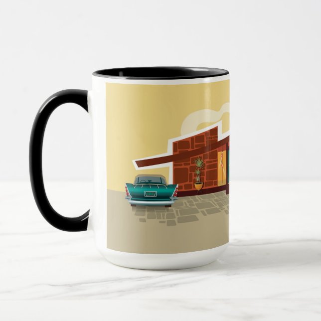 Taza Casa moderna del Angle Roof Mid Century (Izquierda)