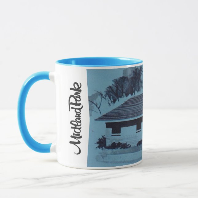Taza Casa modernista de los años 60 - The Woodridge Mug (Izquierda)