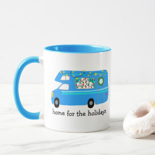 Taza CASA PARA VACACIONES Navidades Retro PERSONALIZADO