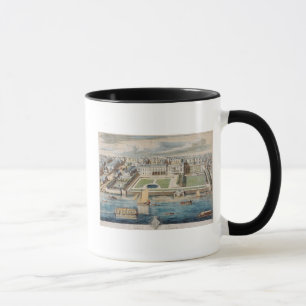 Taza Casa vieja de Somerset en el filamento, grabado