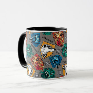 Taza Casas de HOGWARTS™ con Patrón de Trama Cruzada
