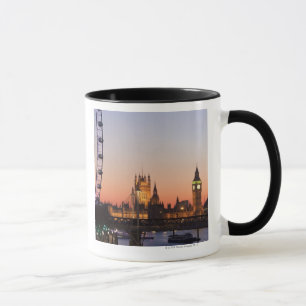 Taza Casas del parlamento y del ojo de Londres