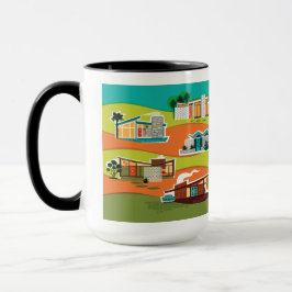Taza Casas modernas de mediados del siglo XX