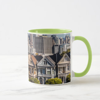 Taza Casas victorianas pintadas en San Francisco
