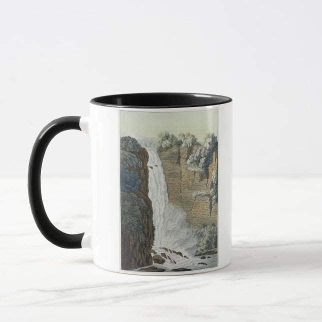 Taza Cascada de Tequendama en el río de Bogotá, (Izquierda)
