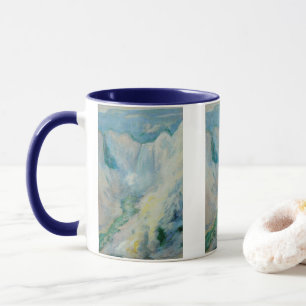 Taza Cascada en Yellowstone por Twachtman, Arte Antiguo