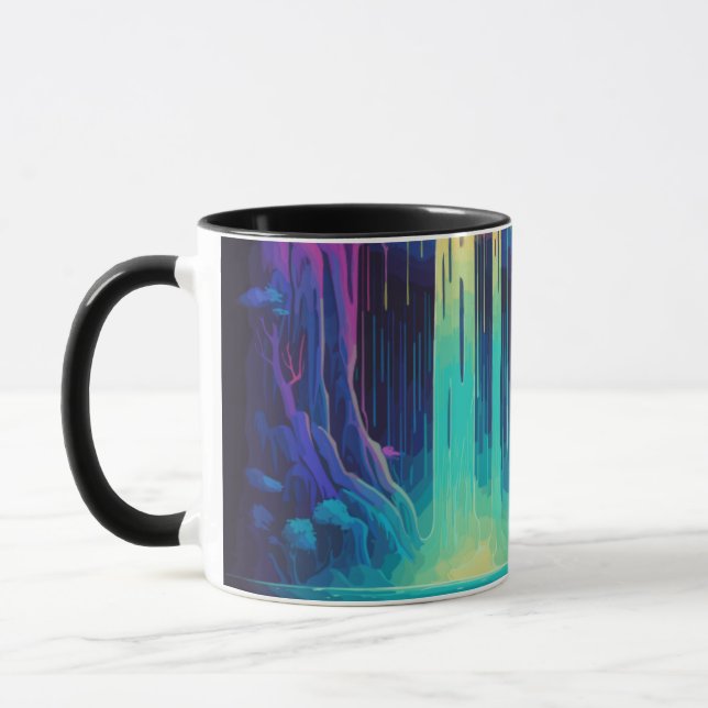 Taza Cascada mágica, cautivadora serenidad (Izquierda)