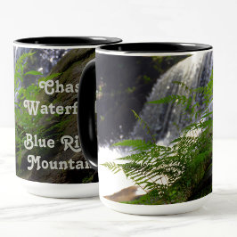 Taza Cascada Montañas Blue Ridge NC Fotografía