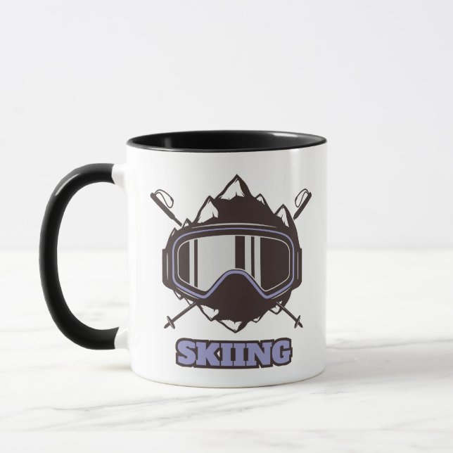 Taza Casco de esquí genial (Izquierda)