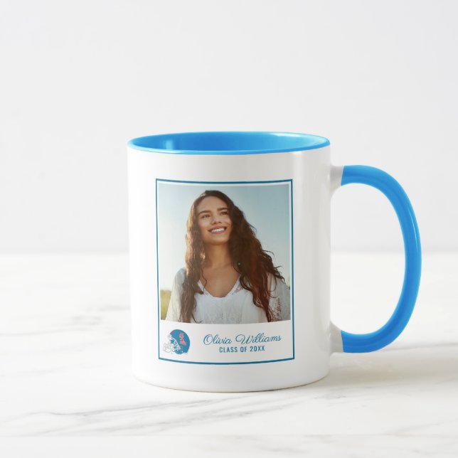 Taza Casco de fútbol Ole Miss | Azul claro (Derecha)