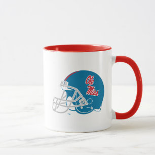 Taza Casco de fútbol Ole Miss Azul claro