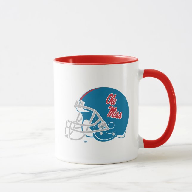 Taza Casco de fútbol Ole Miss | Azul claro (Derecha)