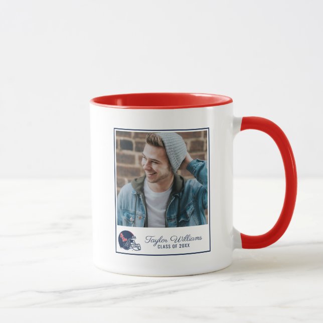 Taza Casco de fútbol Ole Miss | Azul oscuro (Derecha)