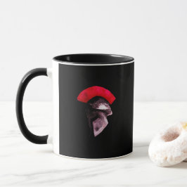 Taza Casco espartano del griego clásico