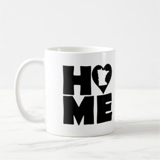Taza casera del estado del corazón de Minnesota o