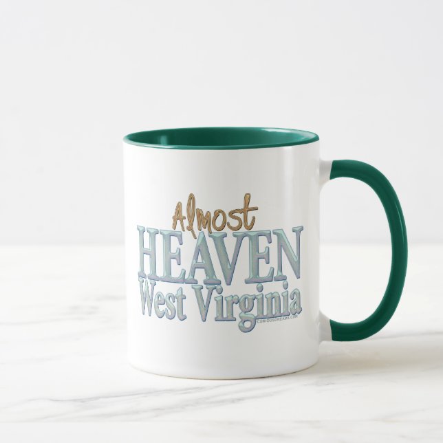 Taza Casi cielo Virginia_1 del oeste (Derecha)