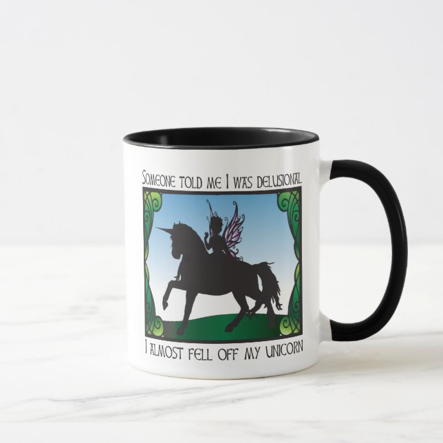 Taza Casi se cayó de mi unicornio (Derecha)