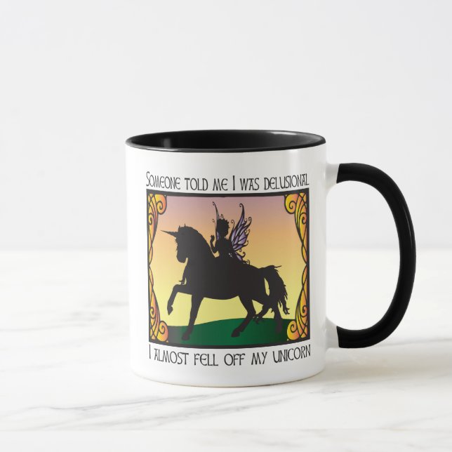 Taza Casi se cayó de mi unicornio (Derecha)