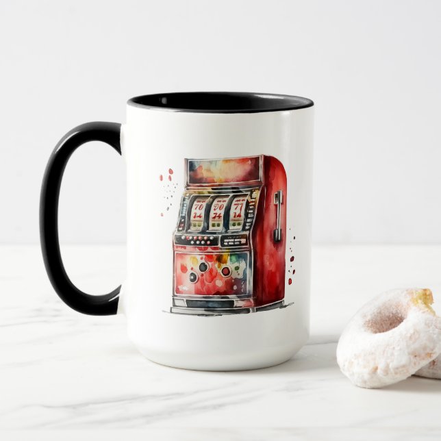Taza Casino de Máquina de Traslados (Con donut)