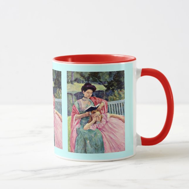 Taza Cassatt: Auguste Leyendo a su hija (Derecha)