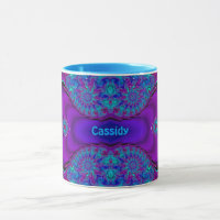 CASSIDY ~ Zany 3D ~ Azul, verde y púrpura