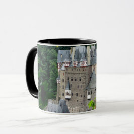Taza Castillo Burg Eltz cerca del valle del río Mosel, 