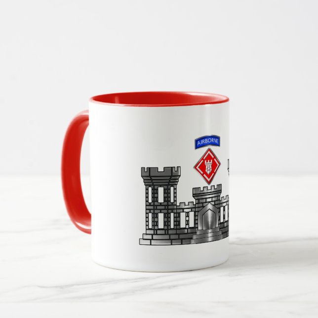 Taza Castillo Chrome aerotransportado por la brigada 20 (Anverso izquierdo)