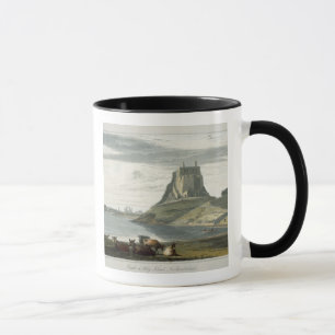Taza Castillo en la isla santa, Northumberland, 'de un