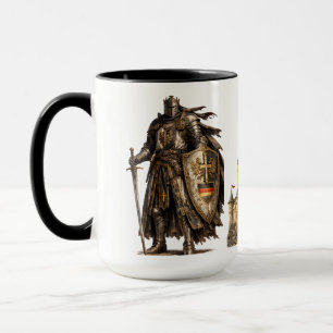 Taza Castillo Medieval Caballero Fantasía Histórico Qui