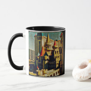 Taza Castillo medieval de Grunge
