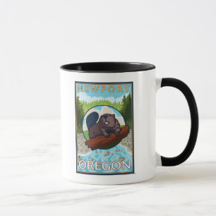 Taza Castor y río - Newport, Oregon