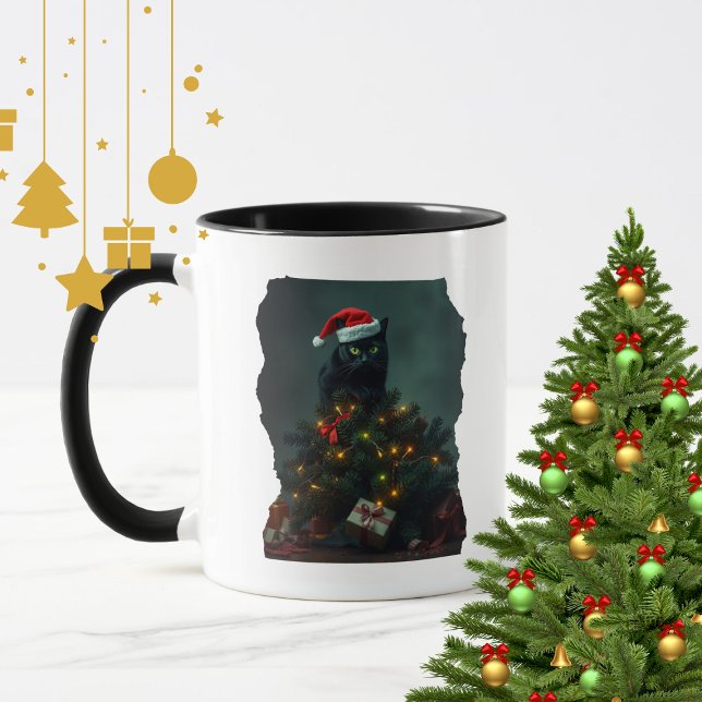 Taza Cat-astrophe Christmas Holiday Chaos Funny Cat  (Subido por el creador)