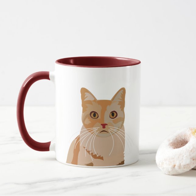 Taza Cat Kitty Cute Cat (Con donut)