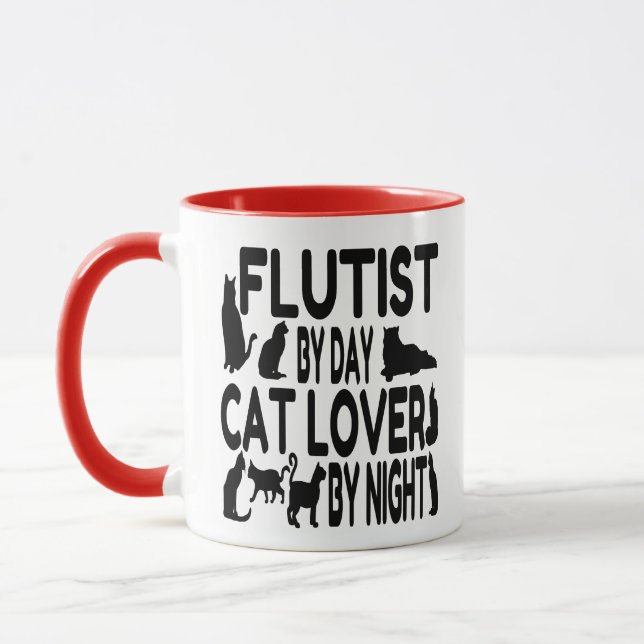 Taza Cat Lover Flutist (Izquierda)