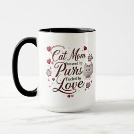 Taza Cat Mom Combo Mug 15 oz - Diseño audaz