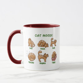Taza Cat Moods Pussy Cat lady Mascota Funny Cat Mom