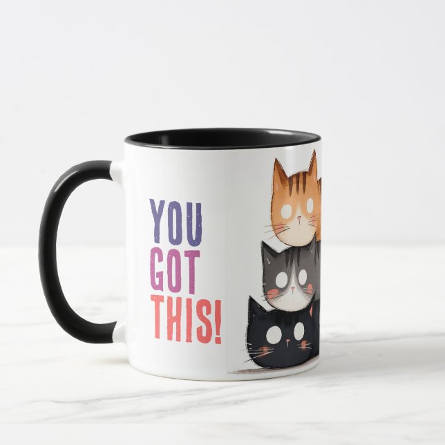 Taza ¡Cat Mug, Tienes Esto! (Izquierda)