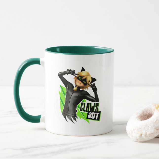 Taza Cat Noir | Gráfica de Clawga Out (Con donut)
