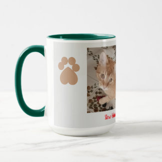 Taza Cat Photo Humor Text and Cat's Paw