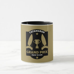 Taza Catamaran Hydrofoil Sailboat Carreras