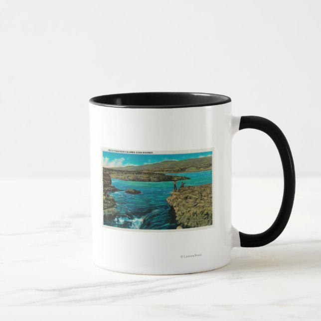 Taza Cataratas de Celilo en el río Columbia (Derecha)