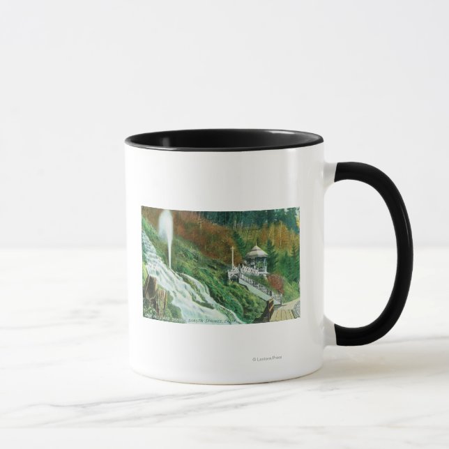 Taza Cataratas de Oxone y vista de primaveraShasta Spri (Derecha)