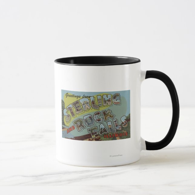 Taza Cataratas de rock - Escenas de letras grandes (Derecha)