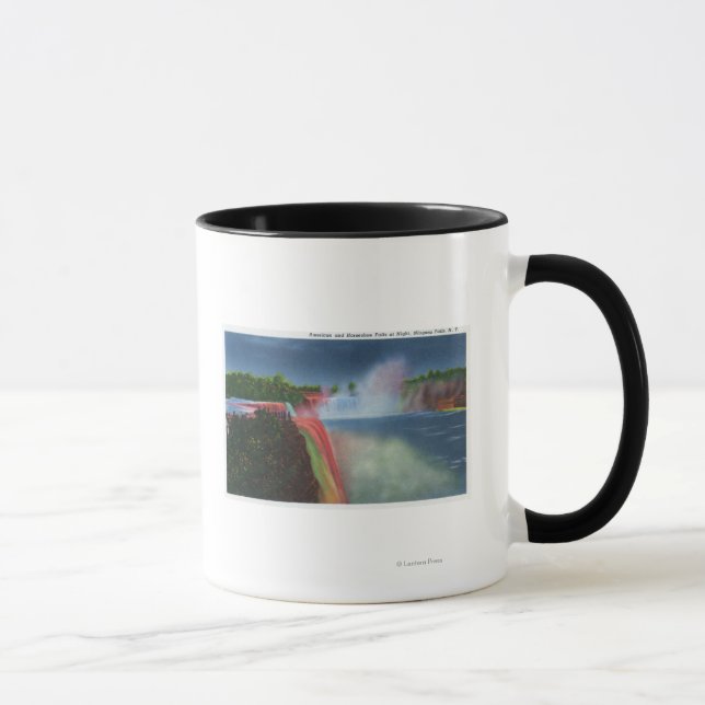 Taza Cataratas estadounidenses y herraduras iluminadas (Derecha)