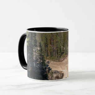 Taza Cataratas Sunwapta, fotografía de cascada canadien