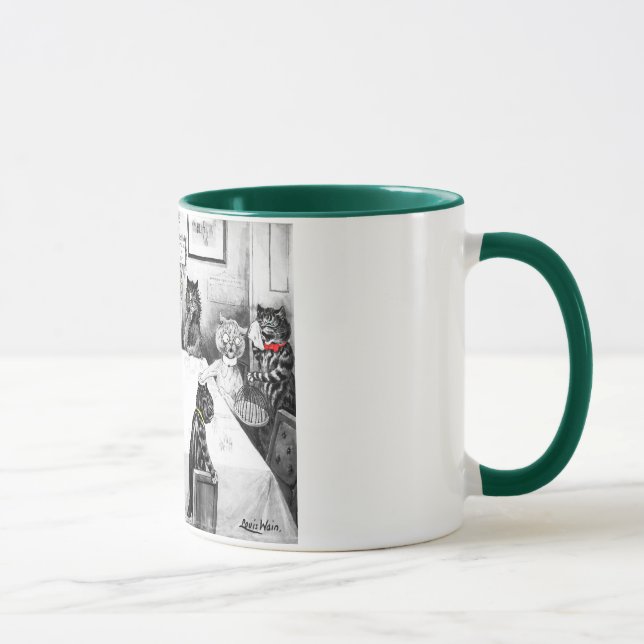 Taza Catástrofe del navidad de los gatos de Louis Wain (Derecha)