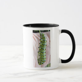 Taza Caterpillar de cola de cereal negra/mariposa-barba