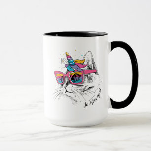 Taza Caticorn el   tan Meowgical